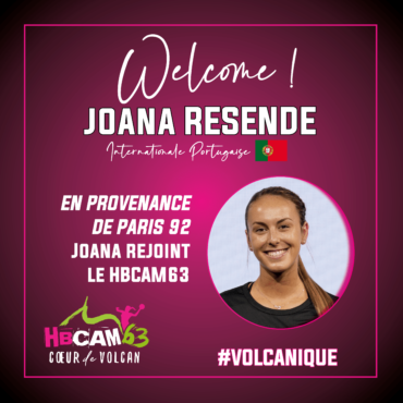 Joana Resende, internationale portugaise, vient clôturer le recrutement de nos Volcaniques
